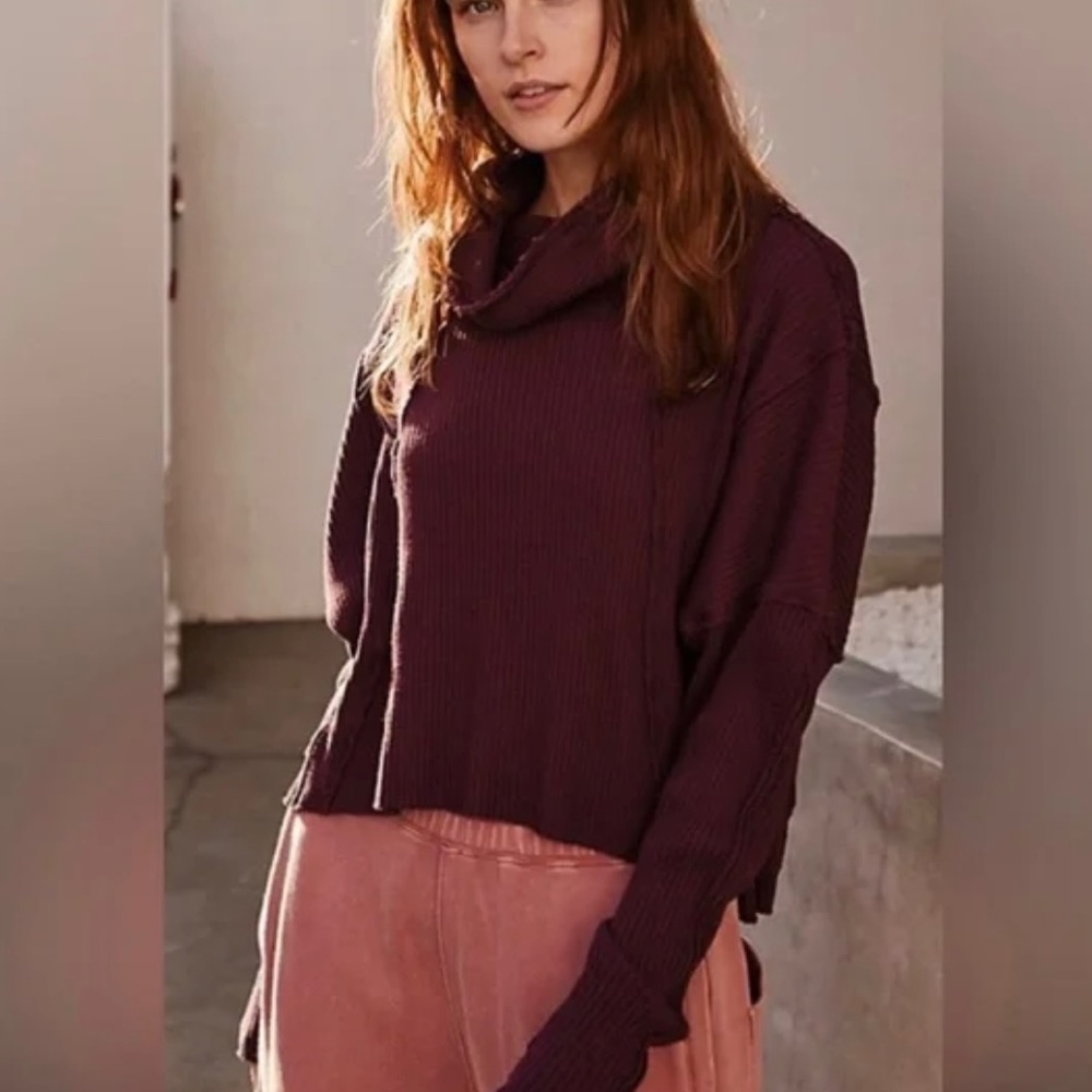 Free People Juicy Long Sleeve Tunic Sweater - Picture 2 of 3